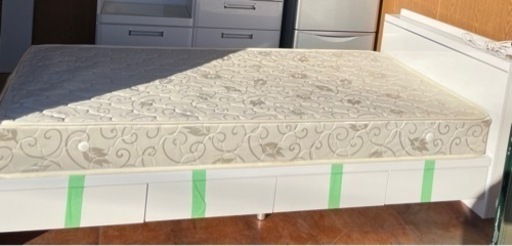 【譲受者決定しました】美品　収納付きシングルベッド2台＋高級マットレス込