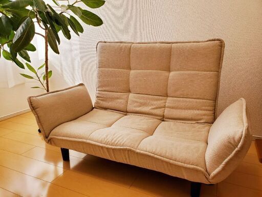 NAFCOのオリジナルソファーベッド美品ベージュ