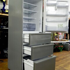 AQUA 冷蔵庫 4ドア 355L 2019年製 AQR-36H(S) ミスティシルバー 右開き