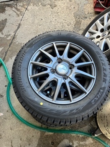 155/65r13 VRX2 22年製　イボ付　ホイールセット