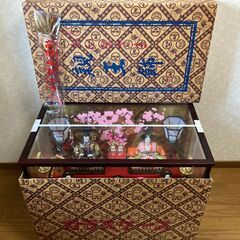 ガラスケース入り雛人形(モリシゲ）