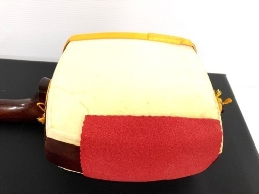 SOLD OUT！◆民謡 三味線◆紫檀 中棹 正寸 丸内胴 撥／駒／長袋／ハードケース付き 胴皮破れ無し すぐ使えます！ 和楽器 弦楽