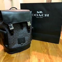 【10万円相当‼️着払いで郵送も可‼️】コーチ リュック メンズ トラック バックパック シグネチャー キャンバス 