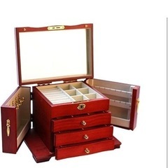 ハイエンド無垢材ジュエリー収納ボックスレディースレトロ木製 ハイエンド無垢材ジュエリー収納ボックスレディースレトロ木製