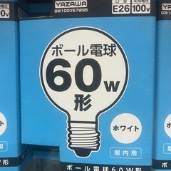 【再値下げ】3月上旬まで　ボール電球　60W