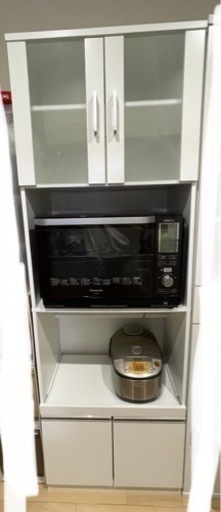 食器棚　レンジ台(オーブン・炊飯器収納スペースあり)