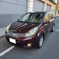 ノート15X　H22　車検5/10　走行58000ｋ　純正ＨＤＤナビ＆地デジＴＶ＆カラーバックカメラ　ＥＴＣ　インテリキー　社外14AW　キセノン　女性1オーナー　禁煙車の画像