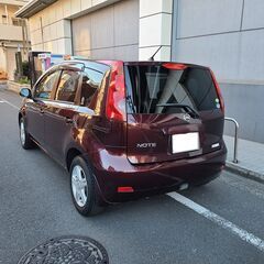 ノート15X　H22　車検5/10　走行58000ｋ　純正ＨＤＤナビ＆地デジＴＶ＆カラーバックカメラ　ＥＴＣ　インテリキー　社外14AW　キセノン　女性1オーナー　禁煙車の画像