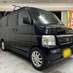 平成19年 バモス Lターボ HM1 ブラック 走行16.3万キ...