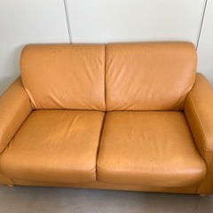 2P本革ソファ