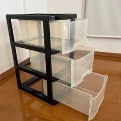 収納ケース３段【取りに来てくださる方限定】【23/5月末まで】の画像