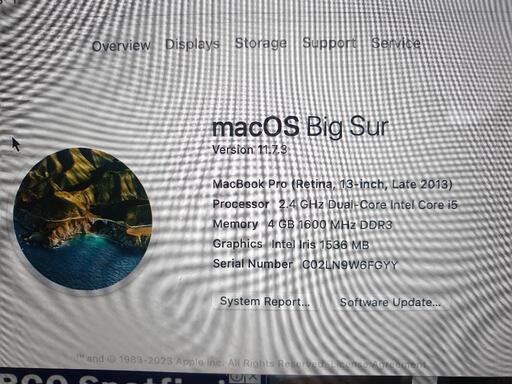 macbook pro late2013 retina 13inch 