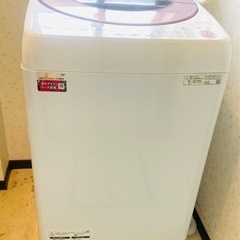 ※ご気軽にご相談下さい※ 【美品】SHARP  2020年製　全自動洗濯機　ES-GV7E 風乾燥付きの画像