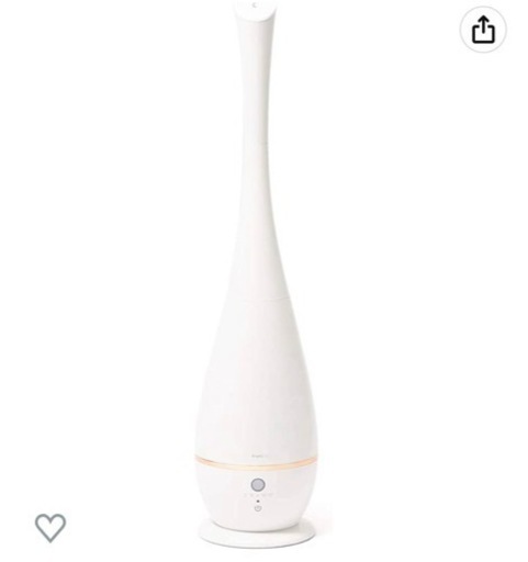 【Francfranc】超音波式 2WAY加湿器 ホワイト アロマ対応 リモコン付き 湿度センサー 搭載