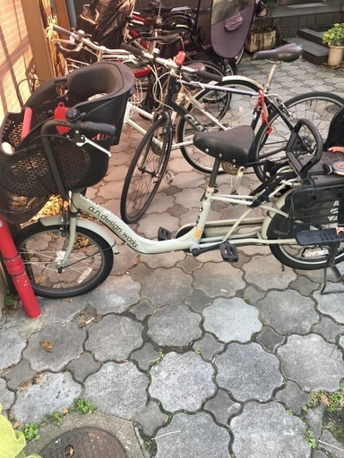 チャイルドシート付き自転車