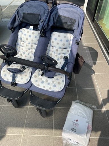 【人気のエアバギー】双子用ベビーカー