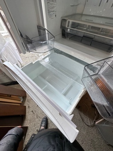 美品【東芝】6ドア冷蔵庫 462L  2021年 グランホワイト 本体幅650㎜ フレンチドア 