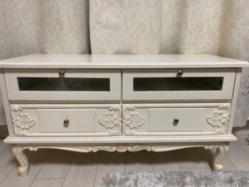 テレビボード　テレビ台　猫脚　ロココ調　アンティーク　クラシック