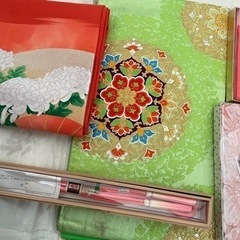 【計5点】帯2点　帯揚げ　帯締め　重ね襟
