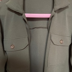 レディース　ジャケット　サイズM 薄手カーキ色の画像
