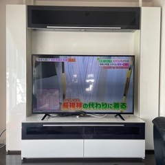 【受け渡し者決定しました】売れなくても値下げなし！かっこいい！テレビ台ハイタイプ テレビ壁面収納 ボード チェスト 収納たくさん 