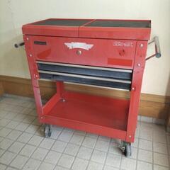 [ご購入ありがとうございました]メカニカルカート 2段引き出し付き 