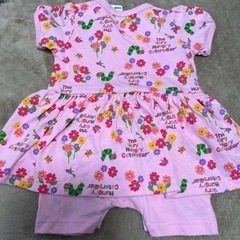 【新品】はらぺこあおむし　半袖カバーオール　サイズ70の画像