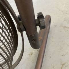 ドウシシャ サーキュレーター 扇風機 3連 ボックス ファン 送風機 21cm レトロ リモコン電池切れ？未確認 QBM-2381の画像