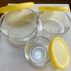 【お取引終了☑️🙇‍♀️】ガラス容器 3個セットの画像