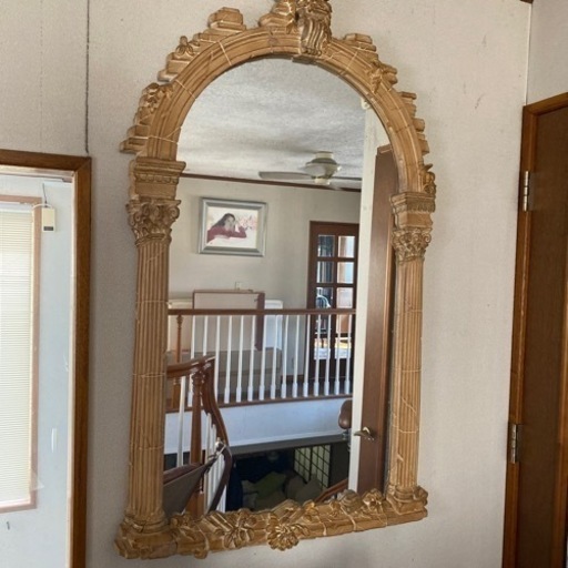 アンティークミラー　大型鏡