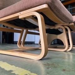 ● 無印良品、リビングでもダイニングでも使えるソファーチェアー、２脚セット