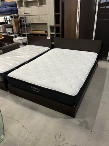 ☆大人気!!☆ ダブルベッド 収納付き マットレス レガリア オネスティ