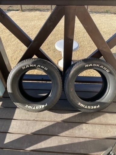 ナンカン　PRESTIGE  ホワイトレター　215/50R13×2