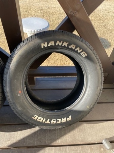 ナンカン　PRESTIGE  ホワイトレター　215/50R13×2