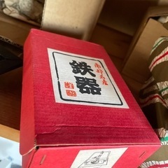 足の上には落としたくないな南部鉄器 囲炉裏 灰皿 6点セットの画像