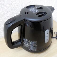 【平日取りに来ていただける方】Siroca★電気ケトル★0.8L★ブラック系★ケトル(2Z0486)の画像
