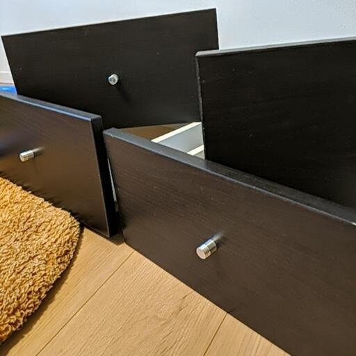 イケアIKEA　カラックス　引き出し　ブラウン　2段　2セット
