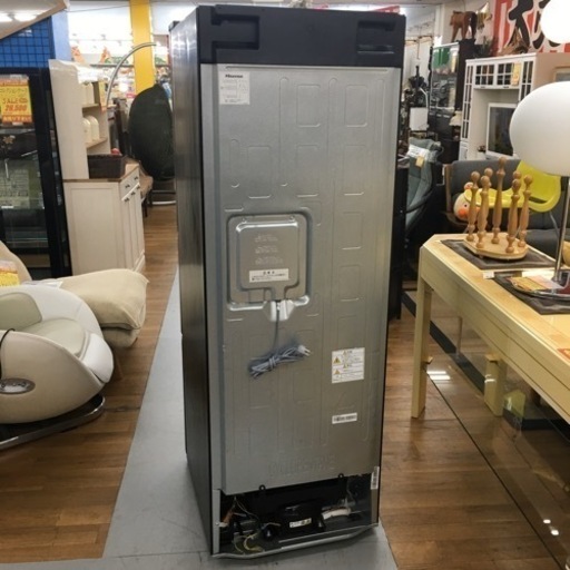 S763 ★ ハイセンス 冷蔵庫 幅55cm 282L ダークブラウン HR-G2801BR 3ドア 右開き 真ん中野菜室 自動霜取り ガラスドア ⭐動作確認済 ⭐クリーニング済