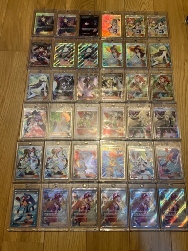 ポケカ　高額女の子SR   コンプ　コレクション　アセロラ　ルチア　かんこうきゃく