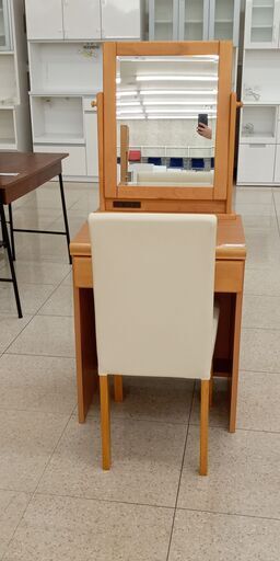 ★ジモティ割あり★  ドレッサー 茶色 H136×D45×W59.2 クリーニング済み TJ160