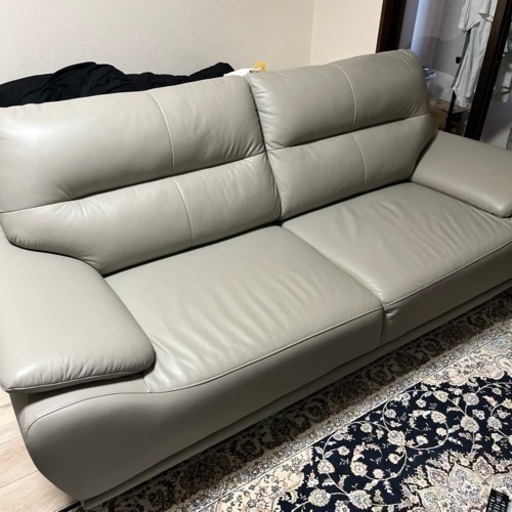 3人用本革ソファ