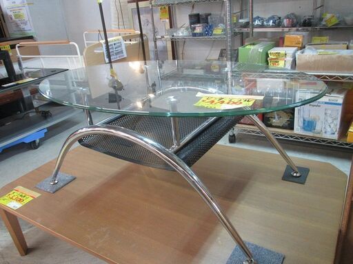 ID:G60330122　センターテーブル（天板ガラス）