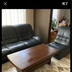値下げ　【本革】応接セット