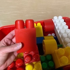 消防車×ブロックの画像