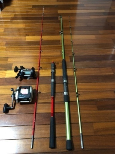 沖釣り用　竿とリール　中古