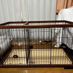「終了」『無料』　小型犬用ゲージ　長辺125✕短辺62✕高さ70cm