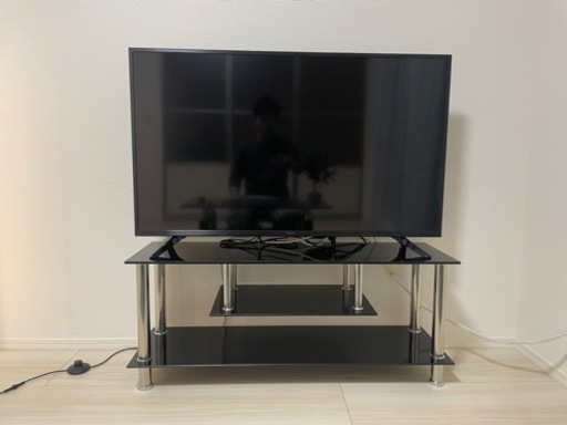 [美品中古]配達可◎2020年モデル◎山膳 43型液晶テレビ テレビ台セット