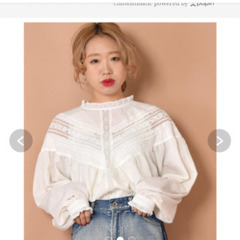 美品 wclosetダブルクローゼットレースブラウス