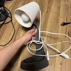 IKEA SVALLET スヴァレット ワークランプ, ダークグレー/ホワイトの画像