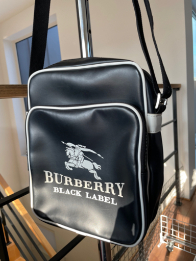 超激レア　美品 BURBERRYBLACKLABEL バーバリーブラックレーベル ショルダーバッグ レザー ブラック